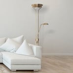 Dimmable uplighter Jerik, antique brass