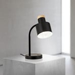 Gili table lamp, matt black, steel, height 35 cm, E27