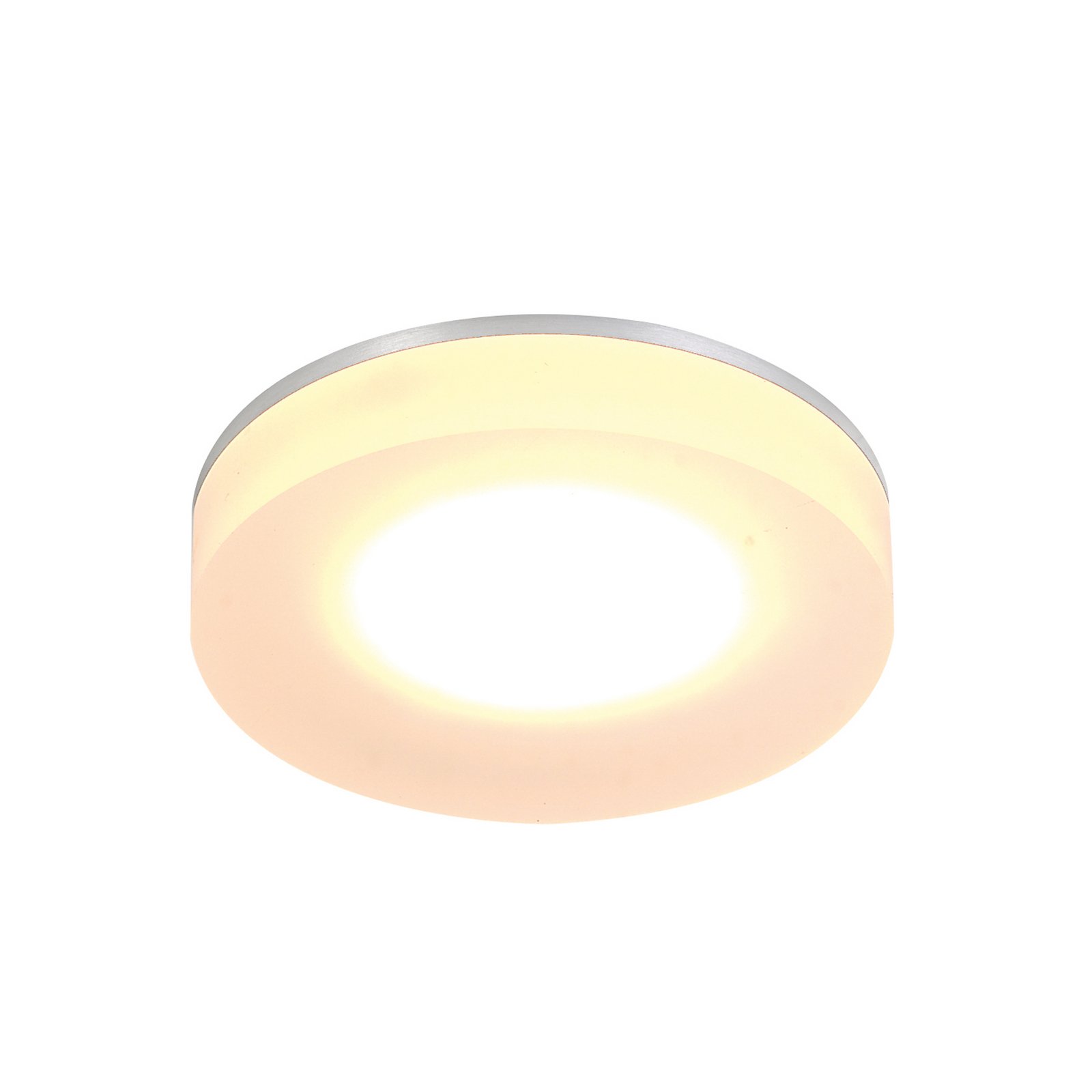 Lampa LED încastrabilă în tavan Bopp One, culoare aluminiu, Ø 9 cm