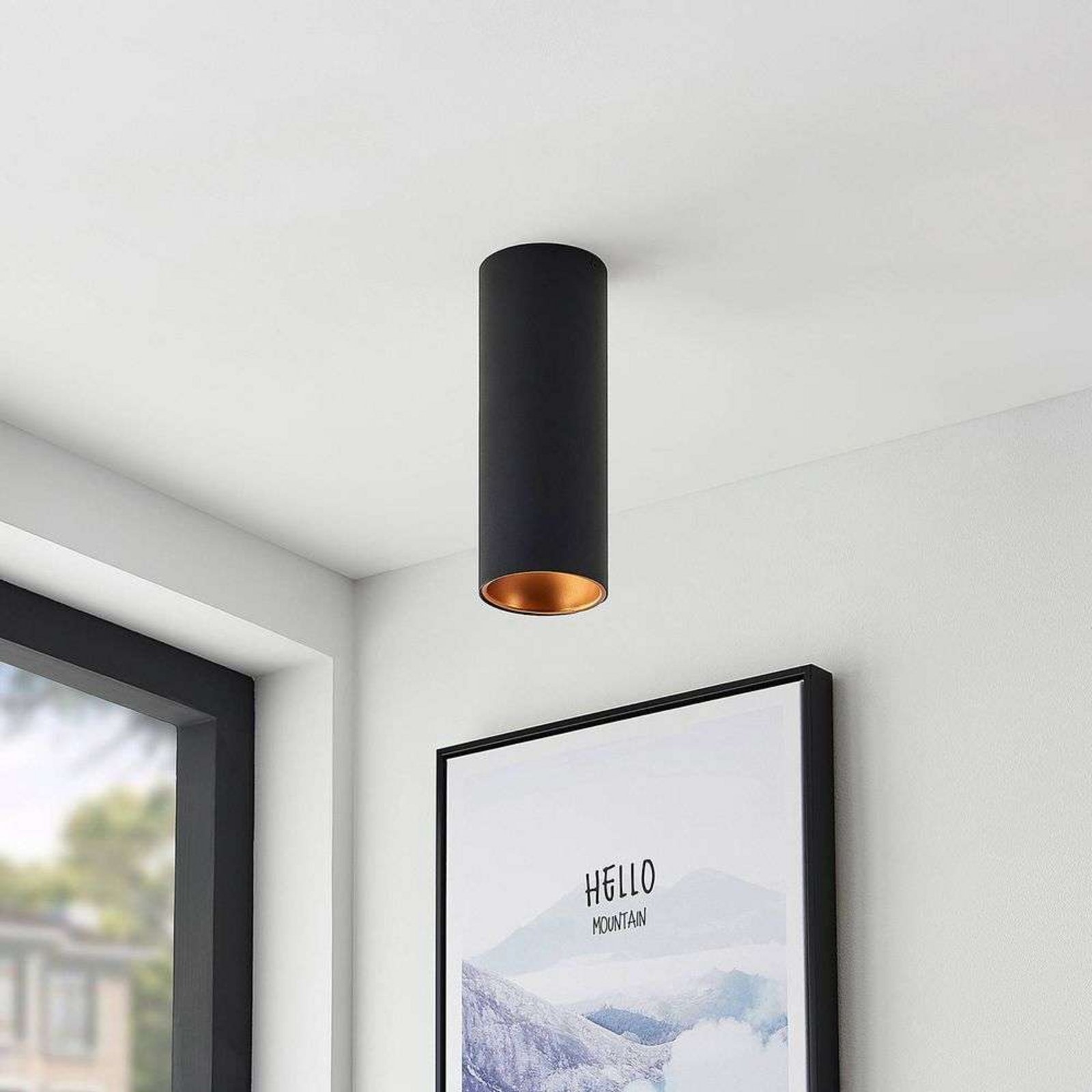 Hinka Round Ceiling Lamp H25,4 Black - Arcchio