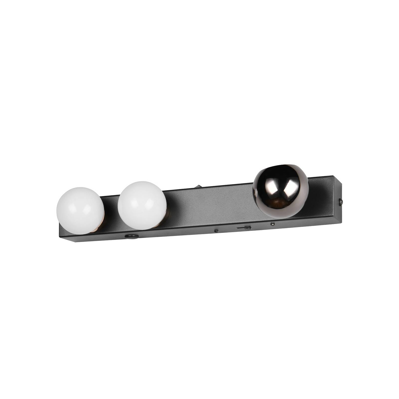 LED-Wandleuchte Arpino schwarz, Breite 30 cm, Metall, 3-flg.