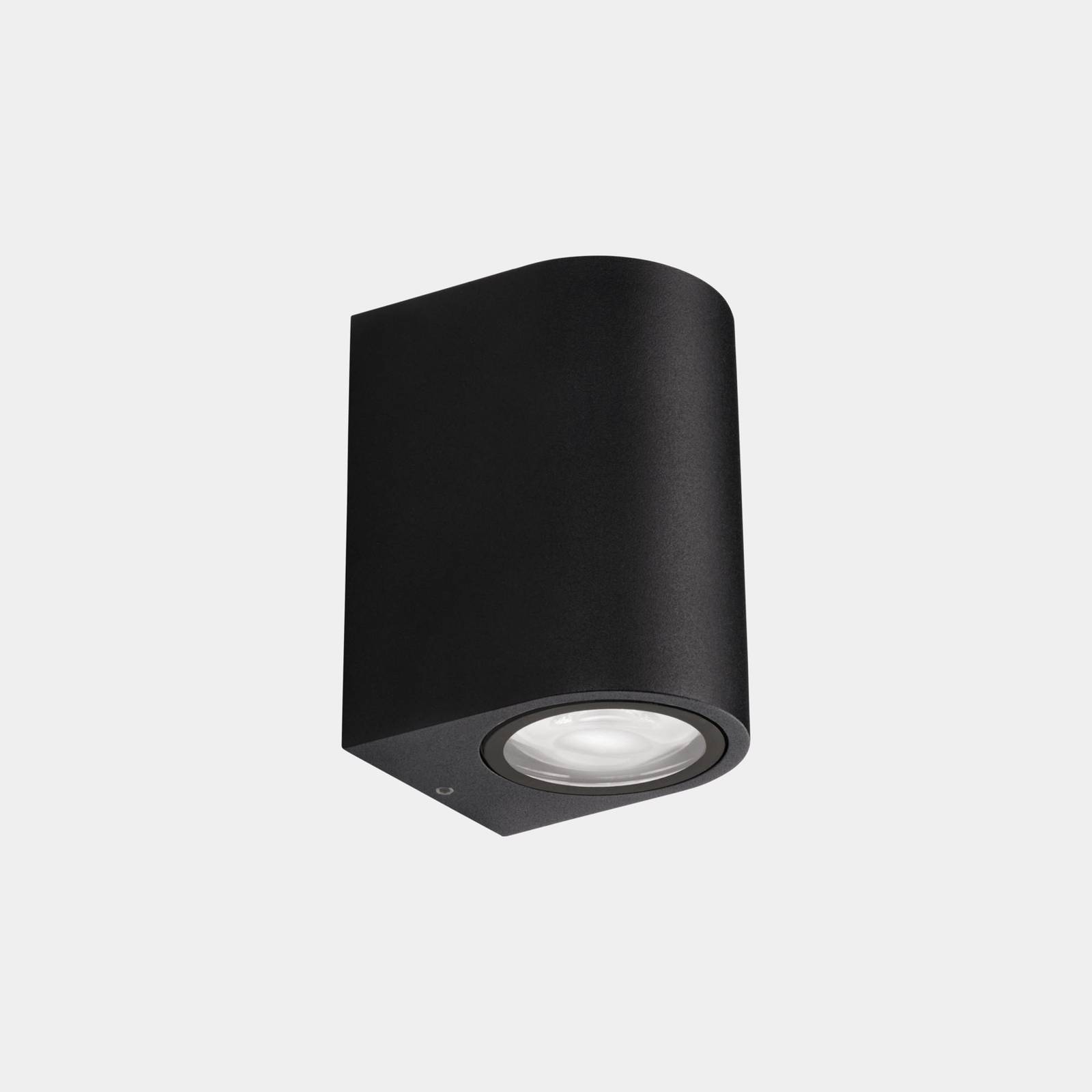 LEDS-C4 LED-utomhusvägglampa Bob Single svart bredd 7 cm aluminium