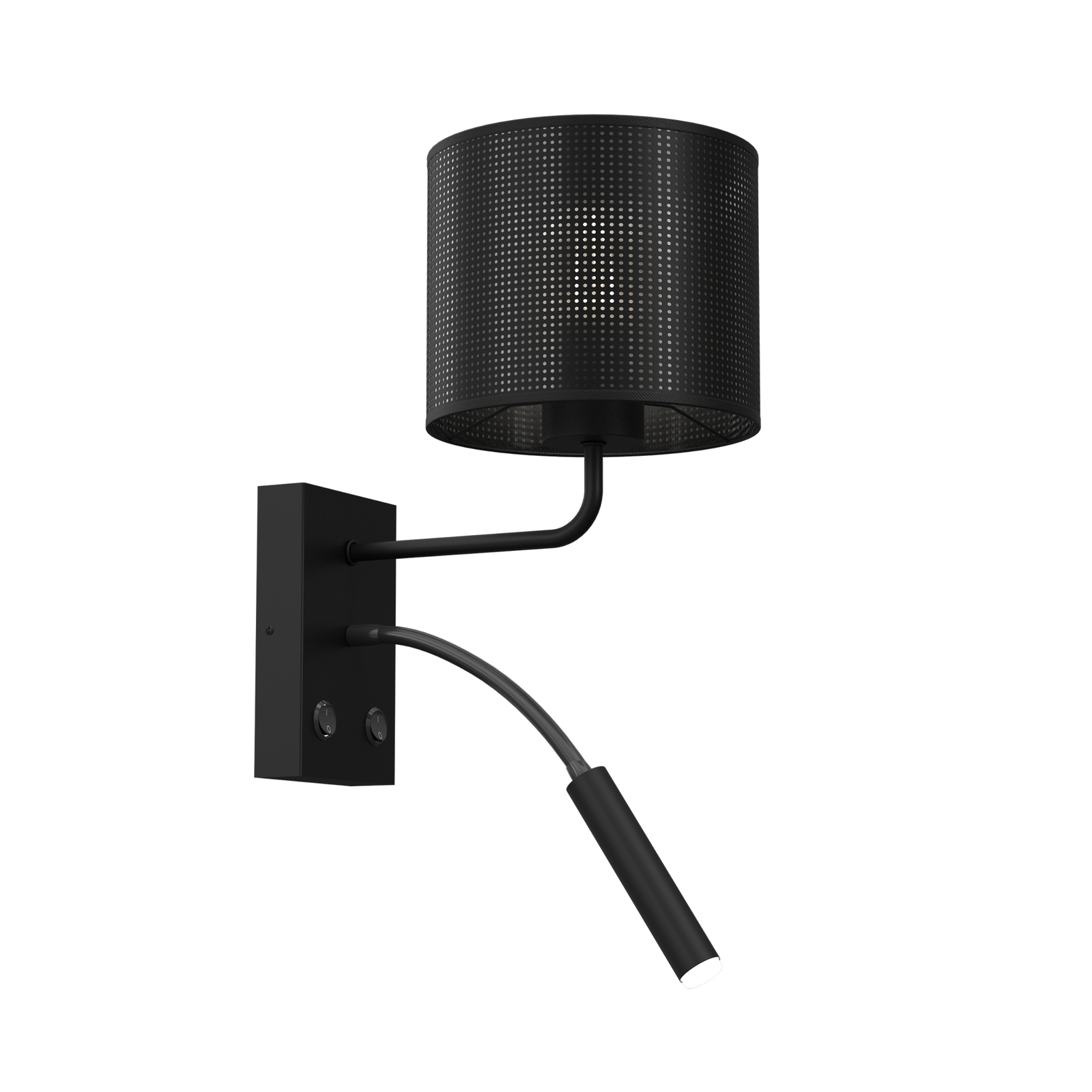 Applique Jovin, à une lampe avec spot noir