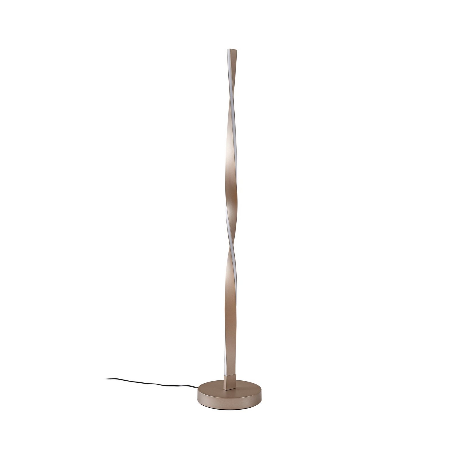 Lindby LED-Stehleuchte Jaren, schwarz/braun, 114 cm, CCT