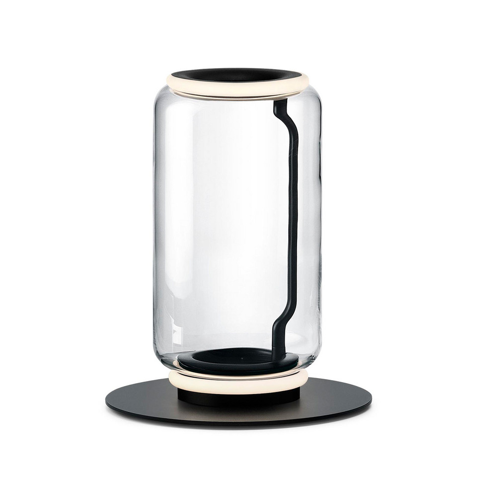 Flos Noctambule F1 golvlampa Low Cylinder, transparent från Flos