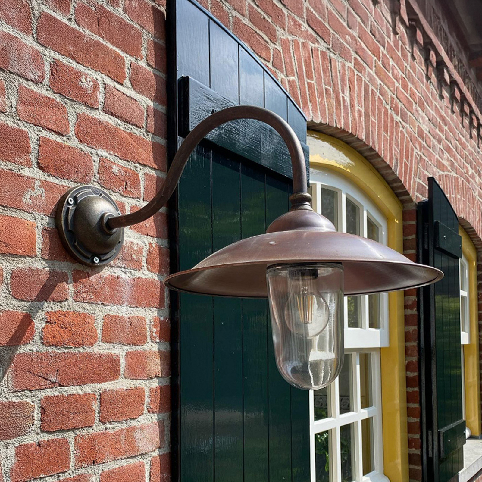 Applique d'extérieur Vienna I, cuivre, Ø 35 cm, IP44