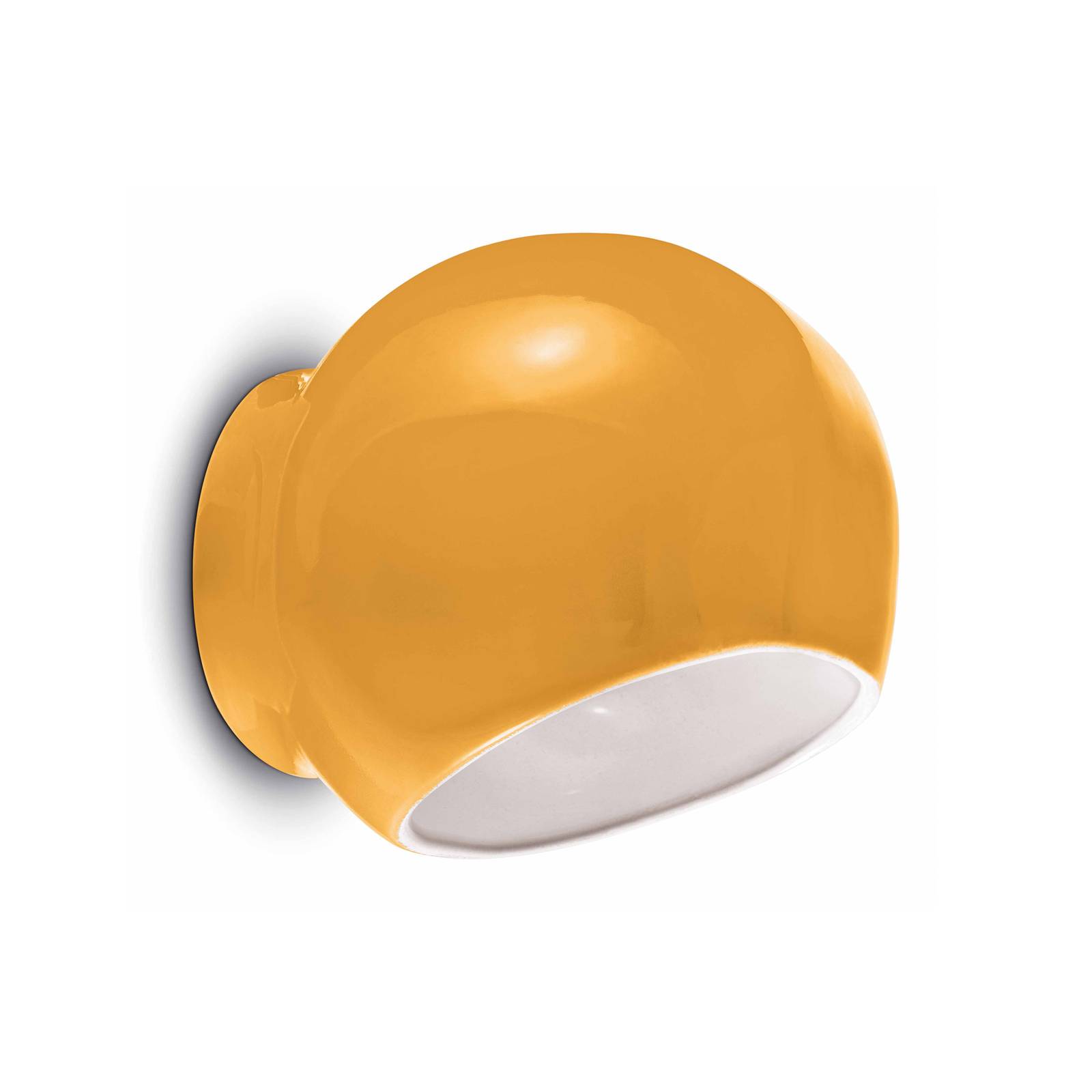 Ferroluce Ayrton keramisk væglampe gul