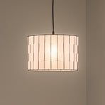 Atlanta taklampa, vit, Ø 30 cm, textil, E27