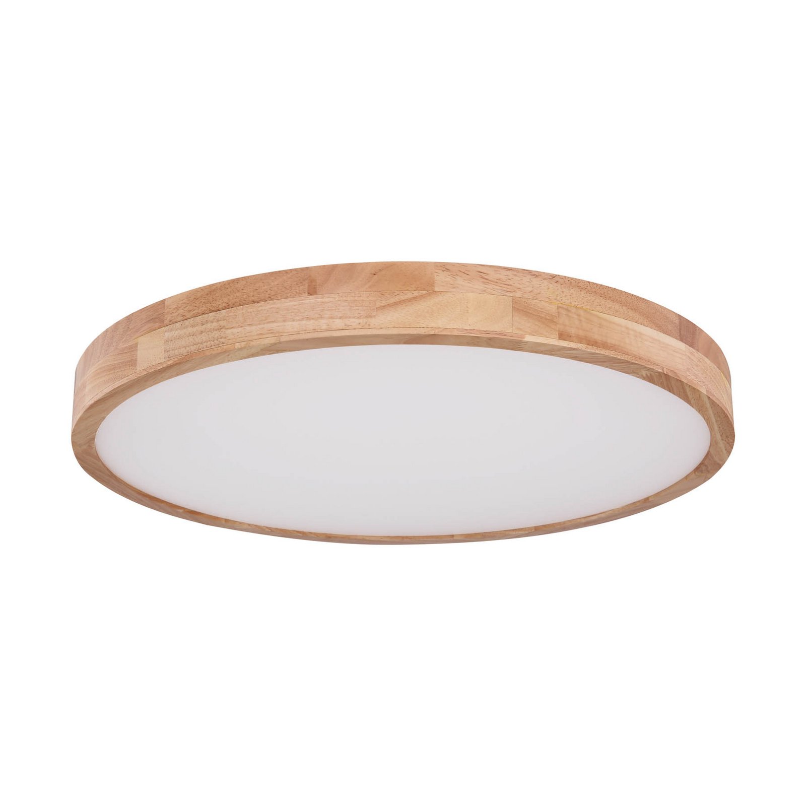 Rainer LED ceiling lamp, Ø 60 cm, wood-effect, metal, CCT