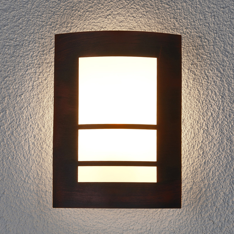 Lampada Katalea, ruggine, da parete, per esterni