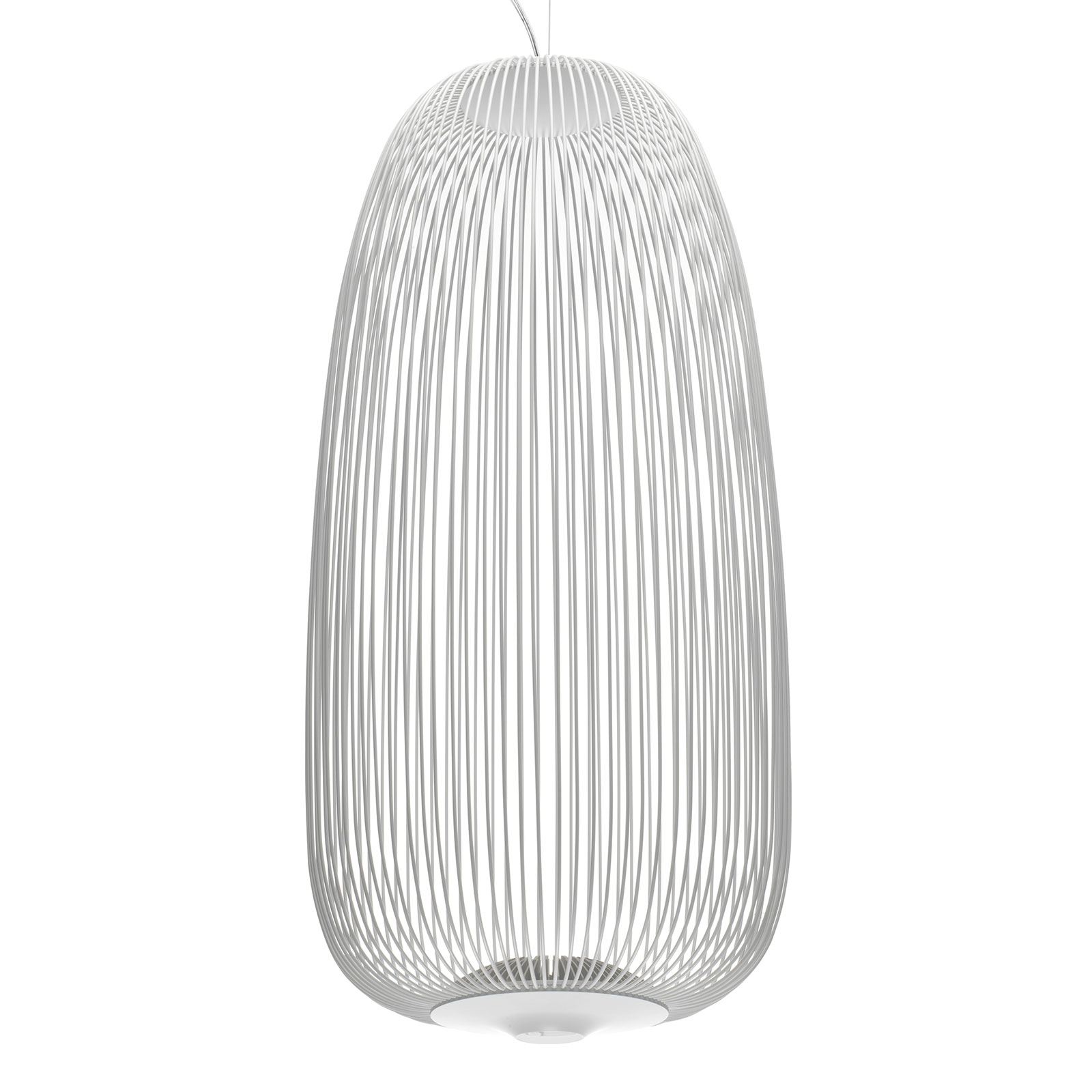 Foscarini Spokes 1 LED-Pendellampe dimmbar weiß
