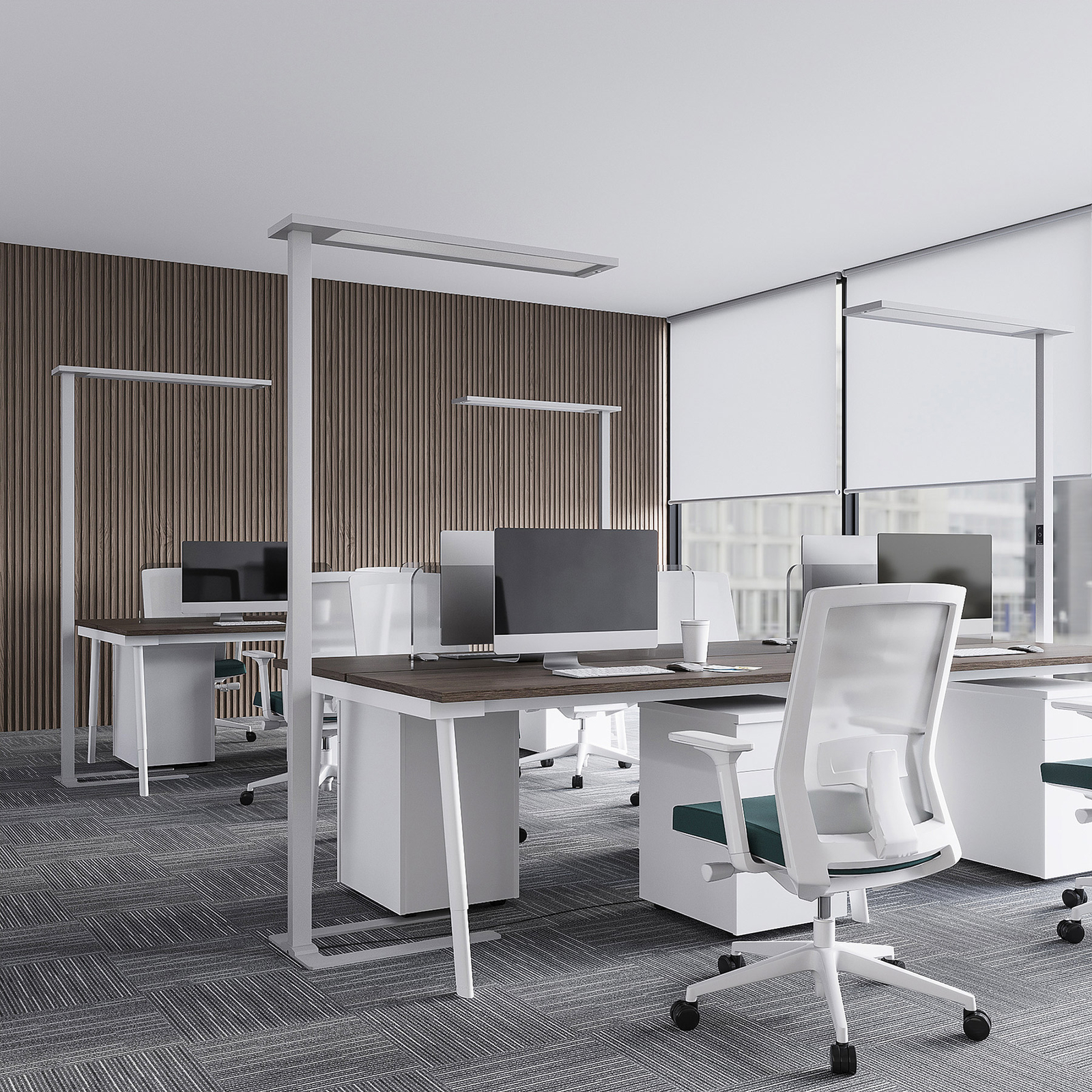 Arcchio Enoria LED-Büro-Stehlampe, Sensor