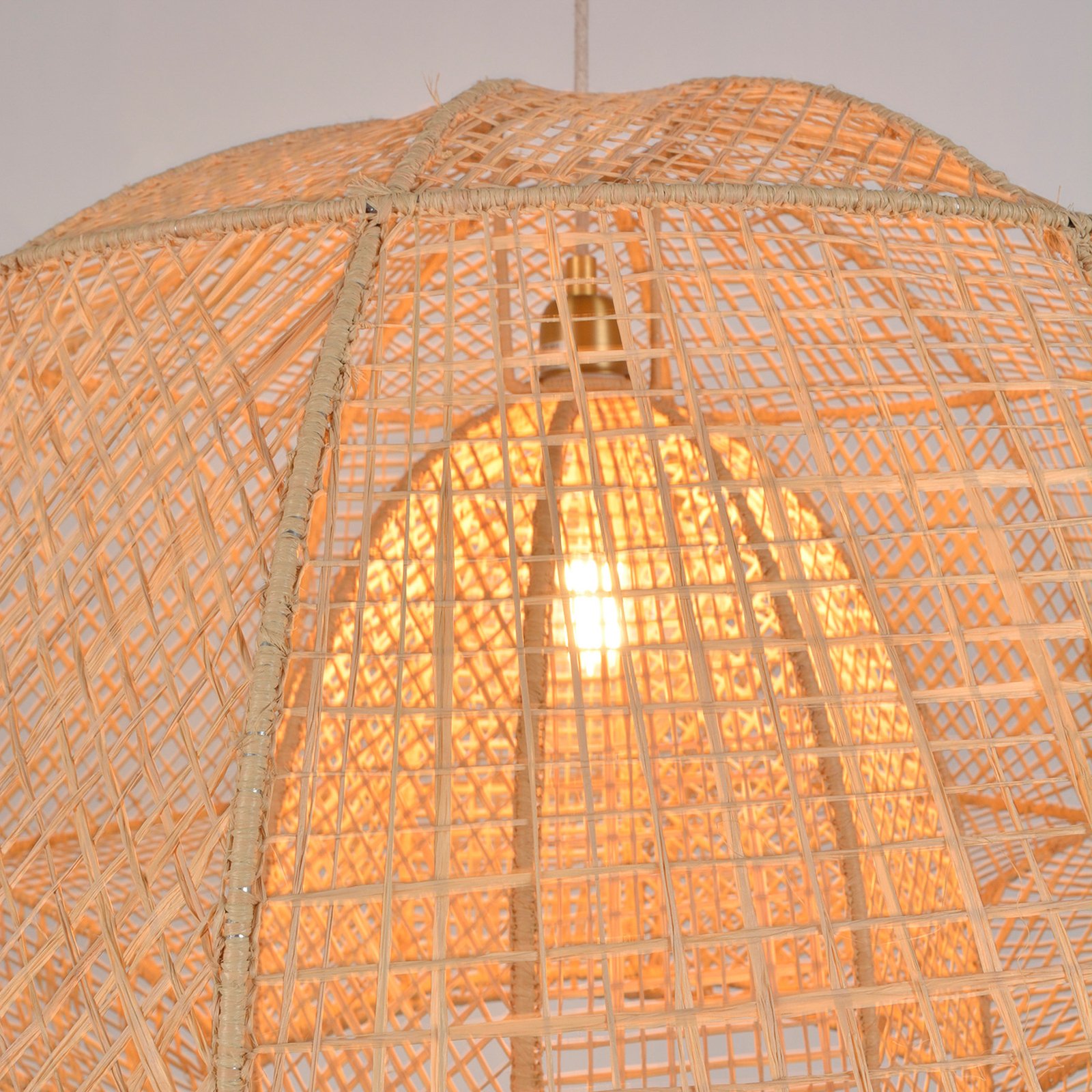 Odyssée Hängeleuchte, Palmfaser, Ø 78cm - MARKET SET Odyssée Hängeleuchte, Palmfaser, Ø 78cm - MARKET SET