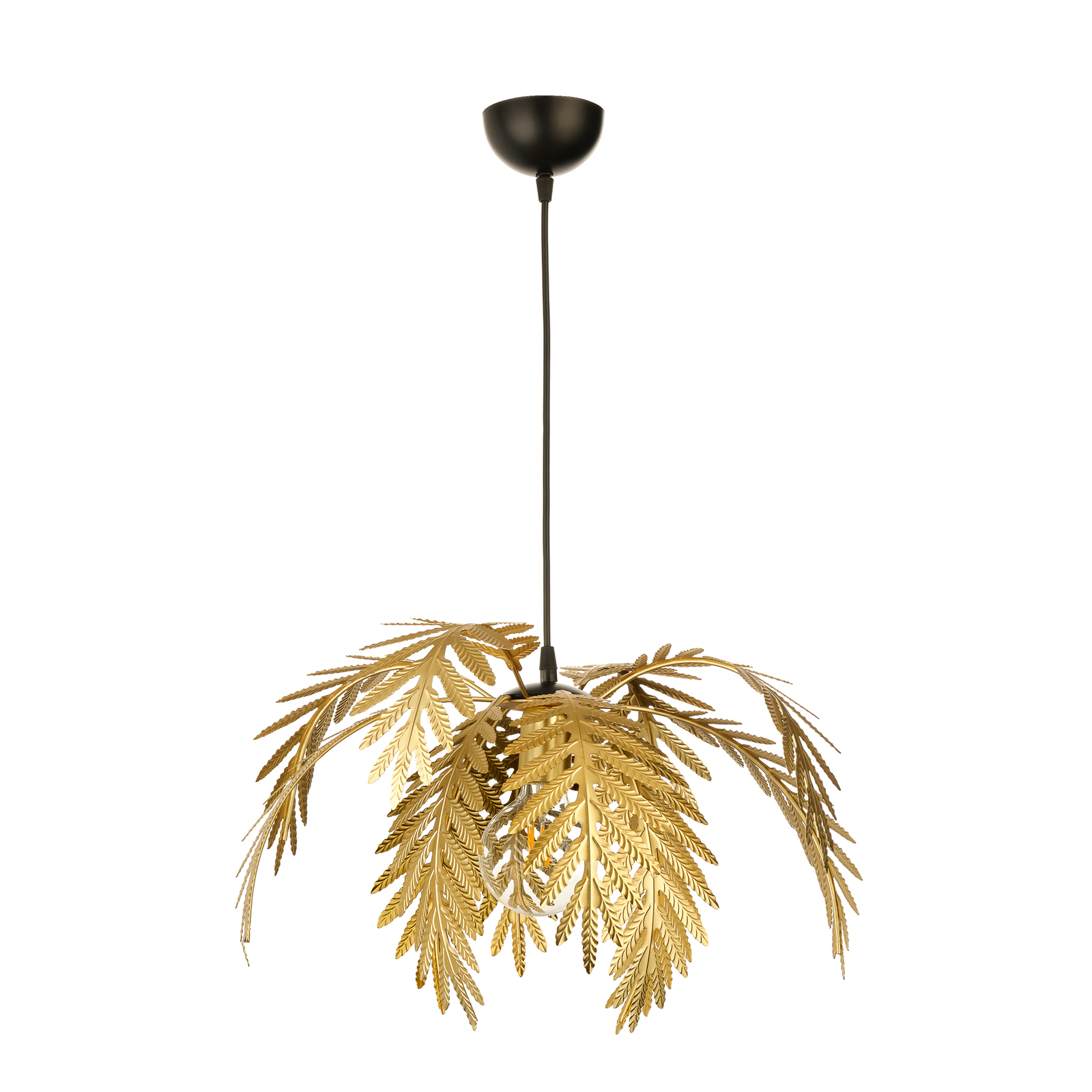 Függő lámpa Dubai, pálma dekoráció, Ø 50 cm, arany