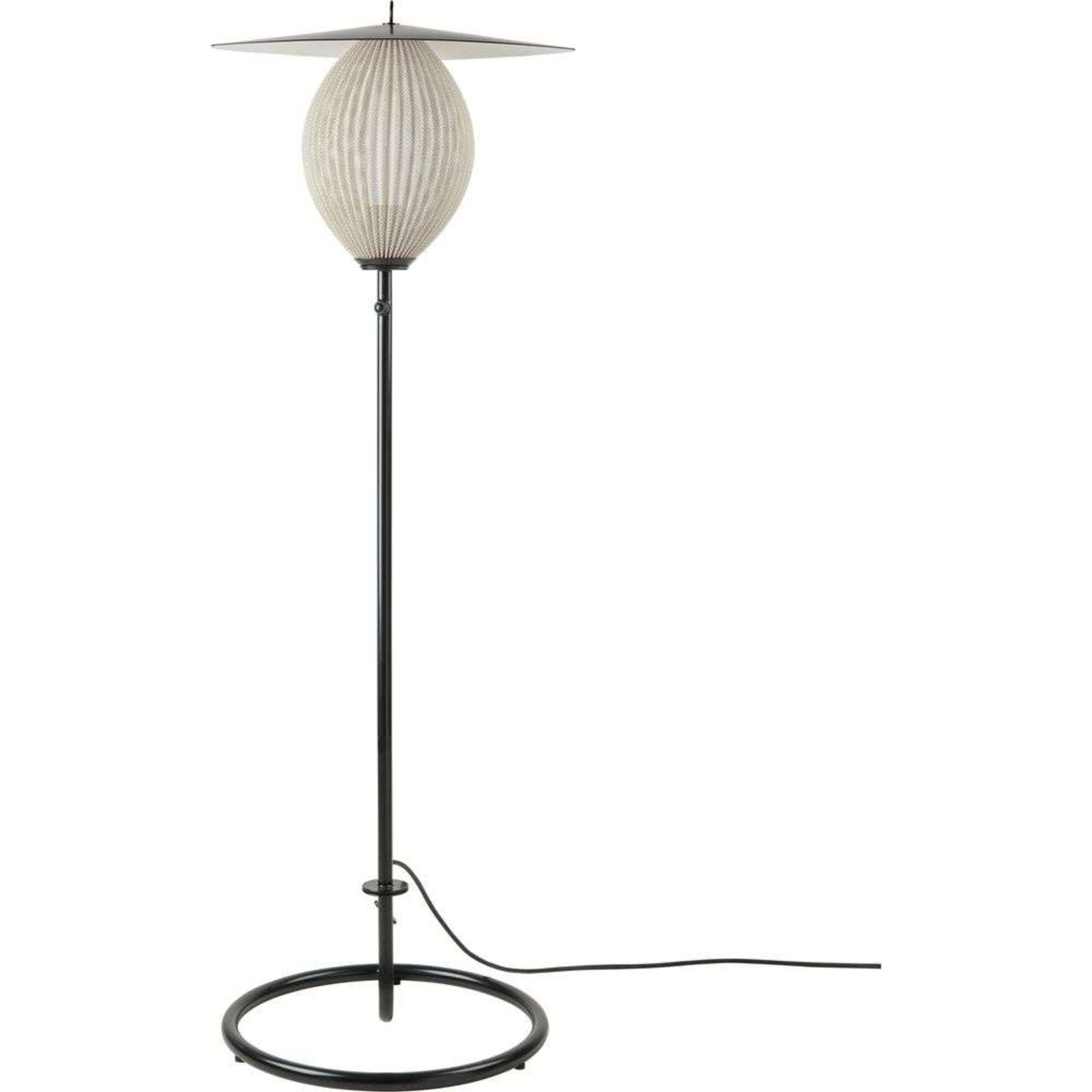 Satellite Lampadar de Exterior Cream White/Black - GUBI