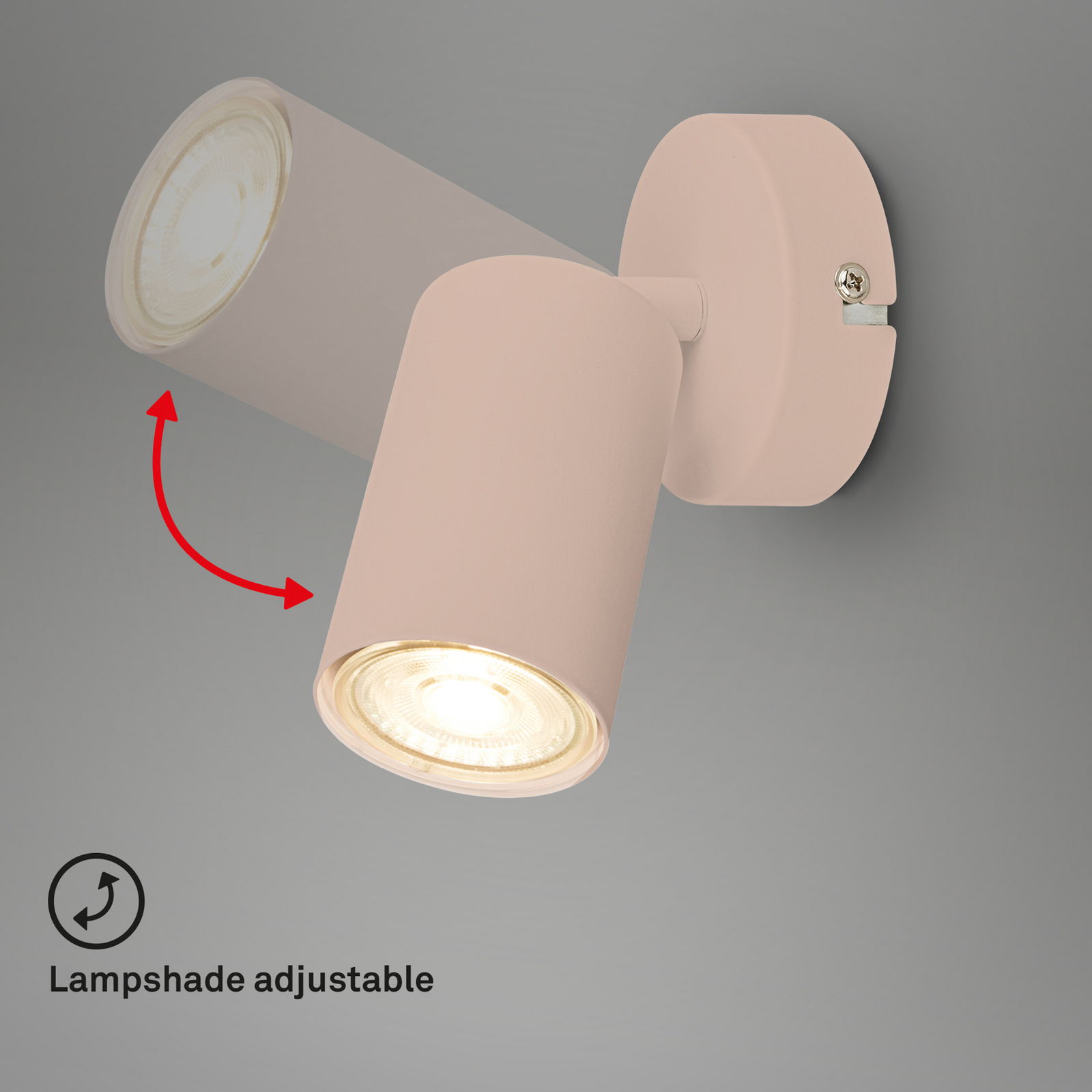 Foco de pared Tip, beige, 1 luz, metal, GU10, orientable Foco de pared Tip, beige, 1 luz, metal, GU10, orientable