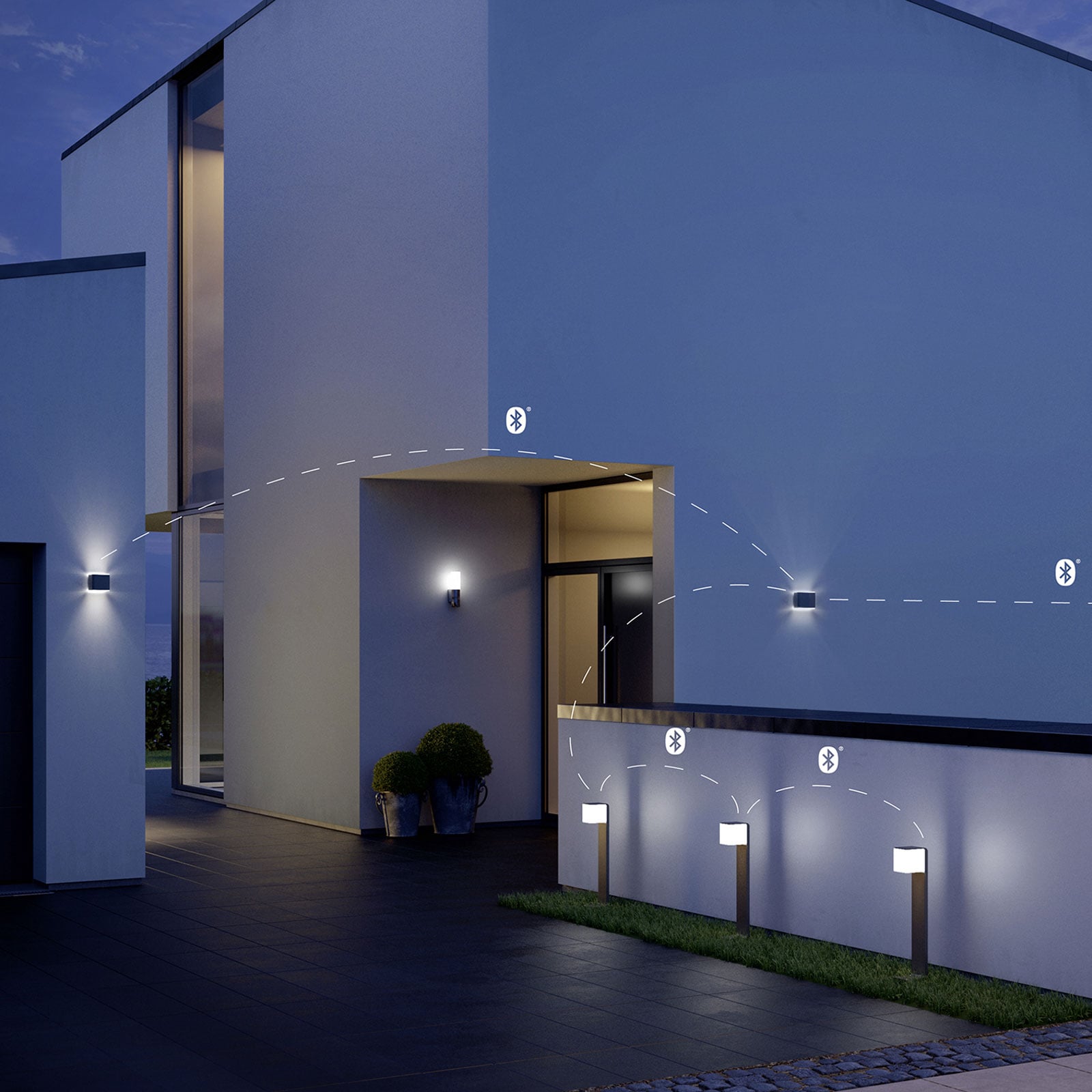 L 840 SC Smart Sensor vanjska zidna svjetiljka, antracit - STEINEL