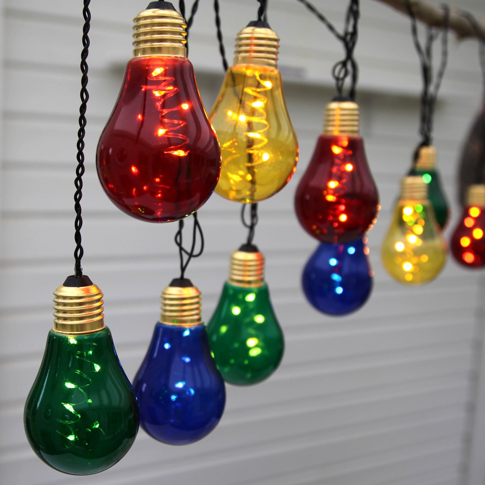 Glow LED string lights, 10 colourful light sources