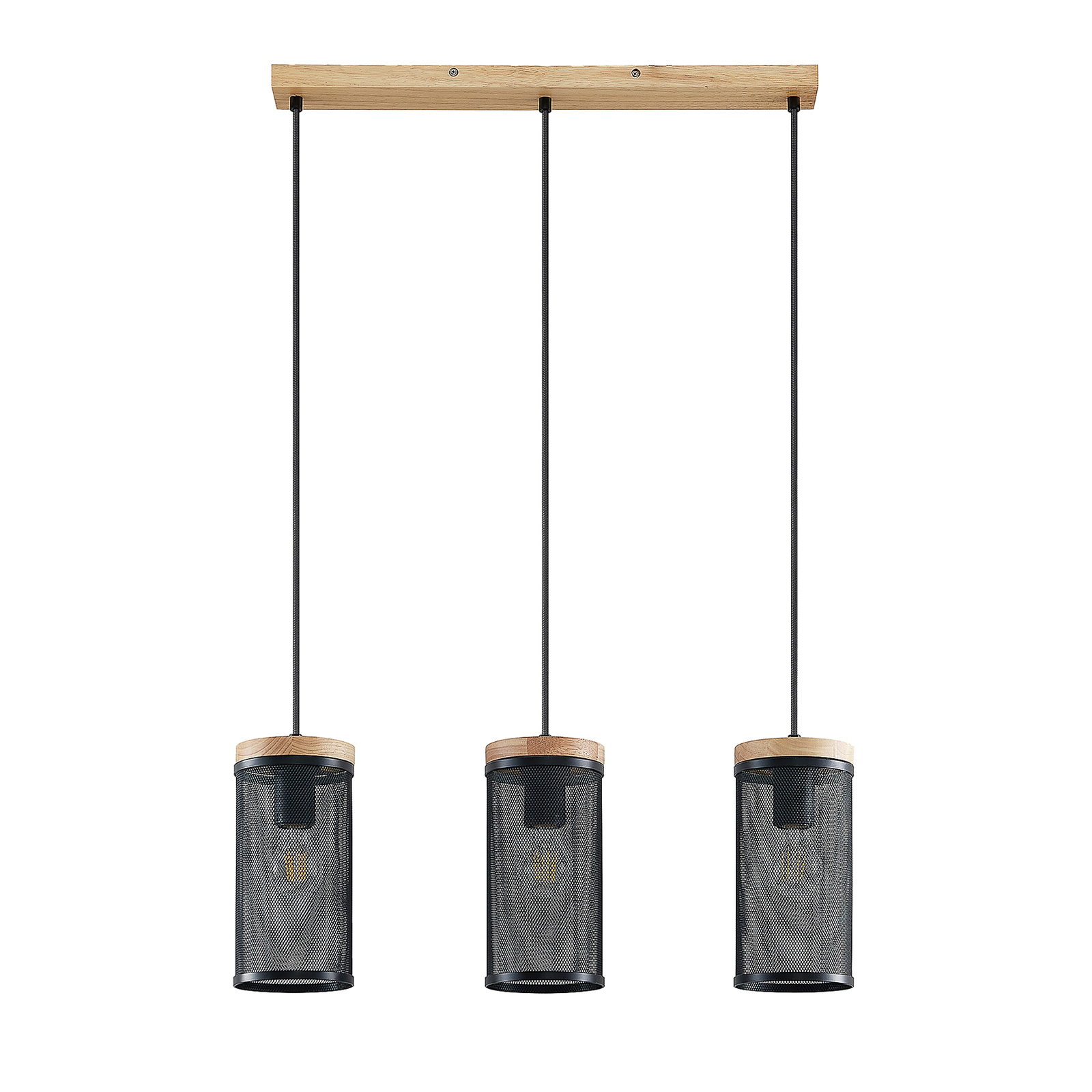 Lindby Kiriya függő lámpa, három izzós, hosszú
