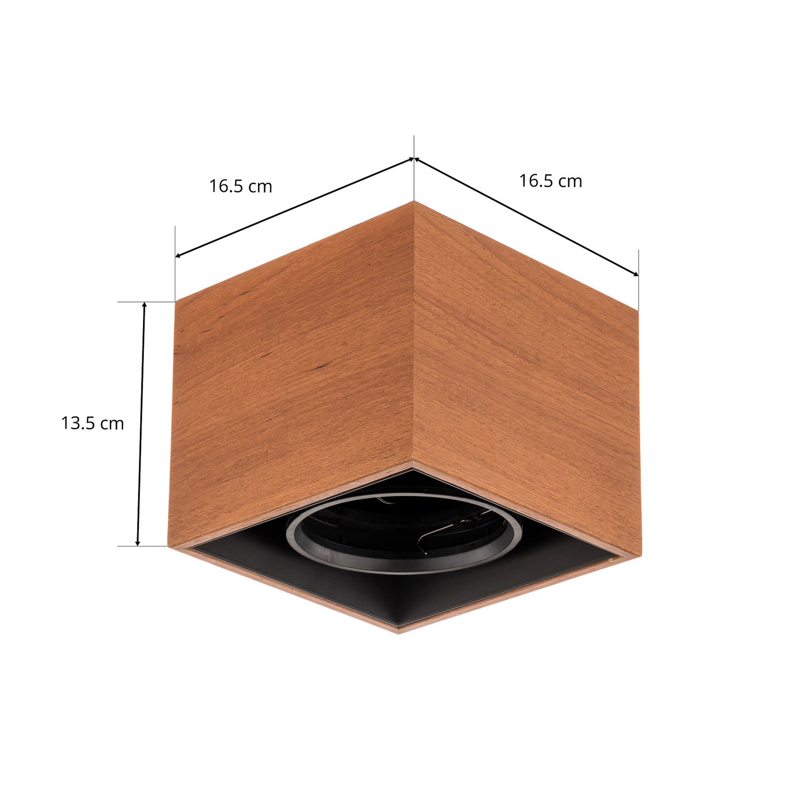 FLOS Compass Box H135 - stropní světlo teak