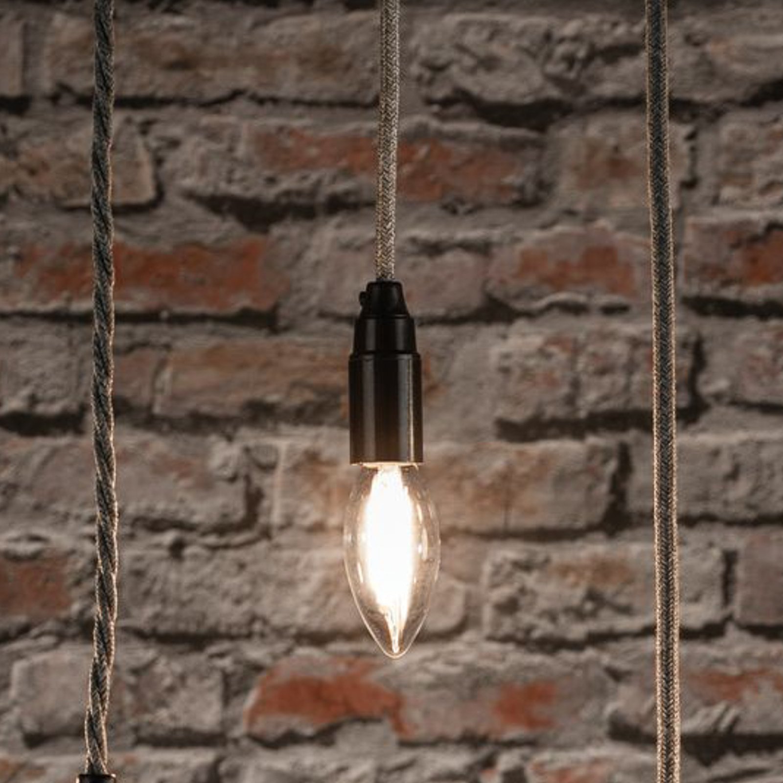 Pauleen LED-Kerzenlampe, Filament, E14, 2,6 W, klar, 2.700 K