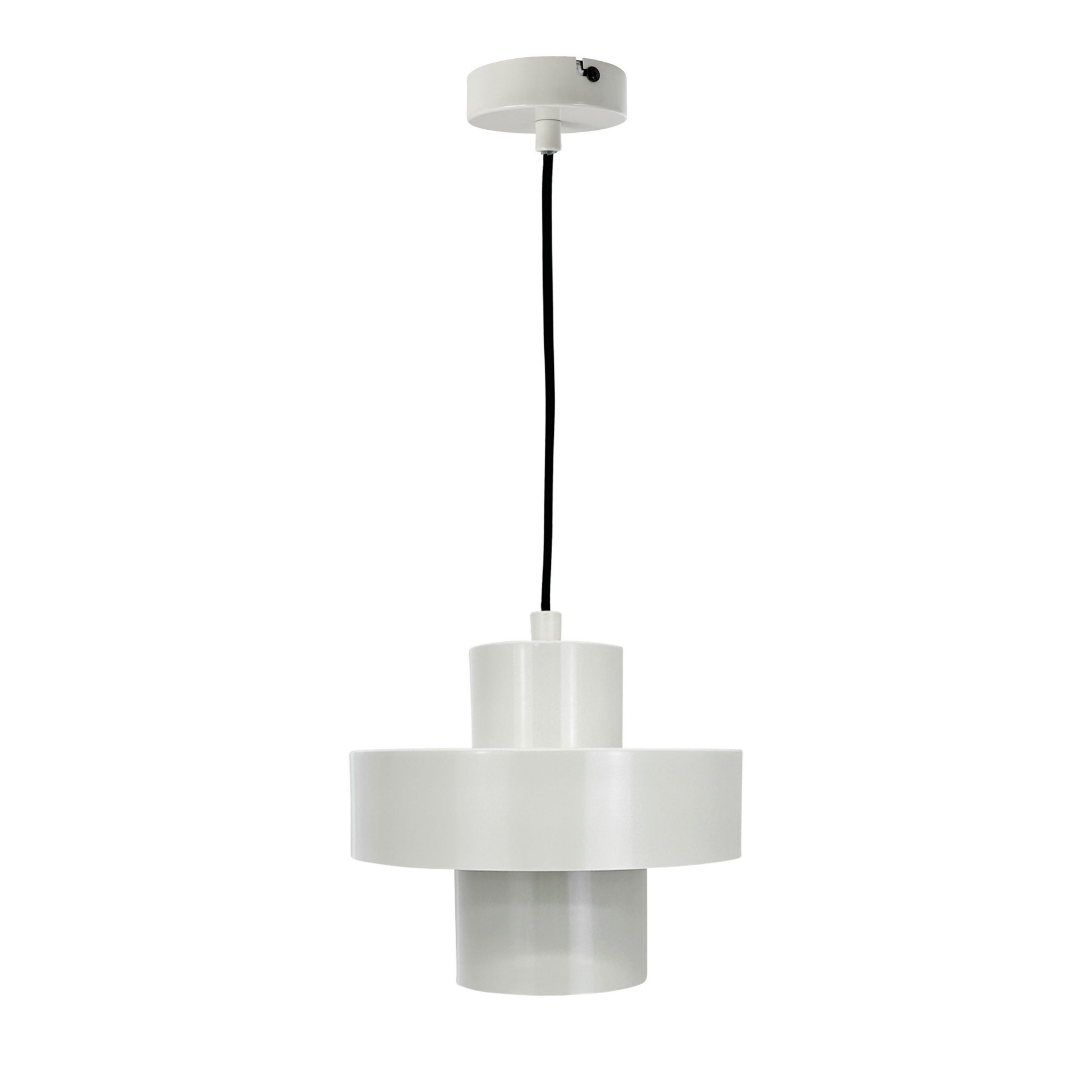 Dyberg Larsen Suspension Stoke, blanc mastic, Ø 20 cm, métal