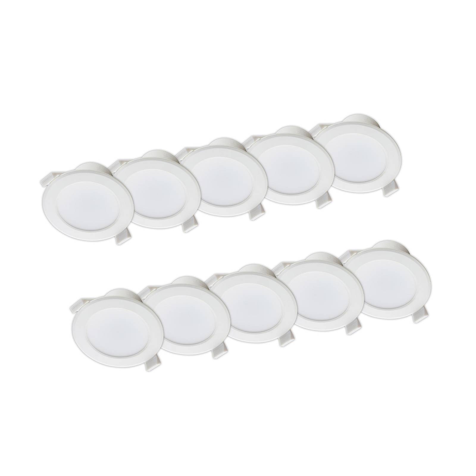 Prios Rida LED süllyesztett lámpa CCT 9,7 cm 7W 10