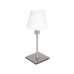 Galda lampa „Ancilla“, tērauds, augstums 33 cm, metāls, stikls, E14