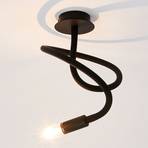 Plafondlamp In Love 1-lamp, zwart