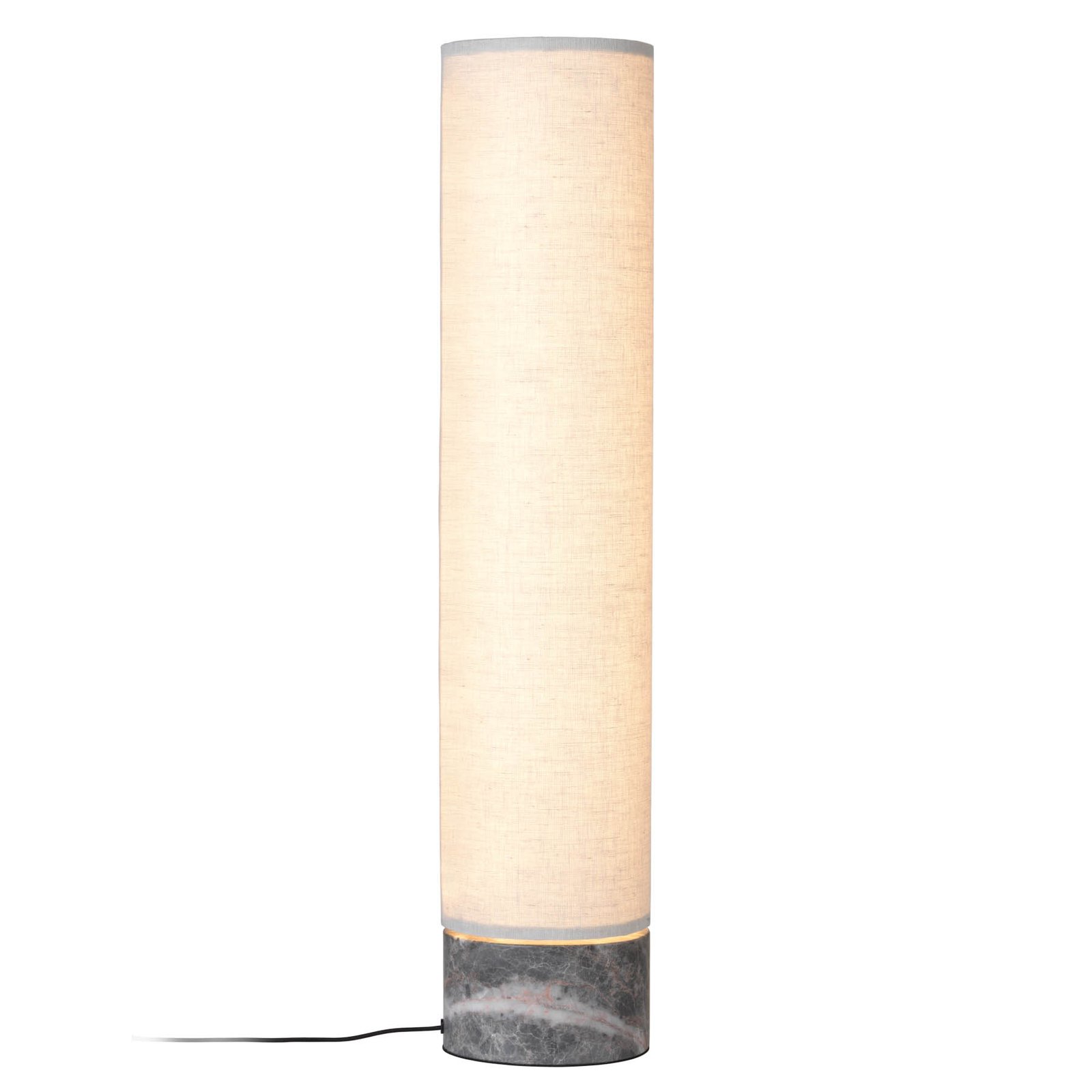 GUBI Unbound LED-Stehlampe Leinenschirm natur