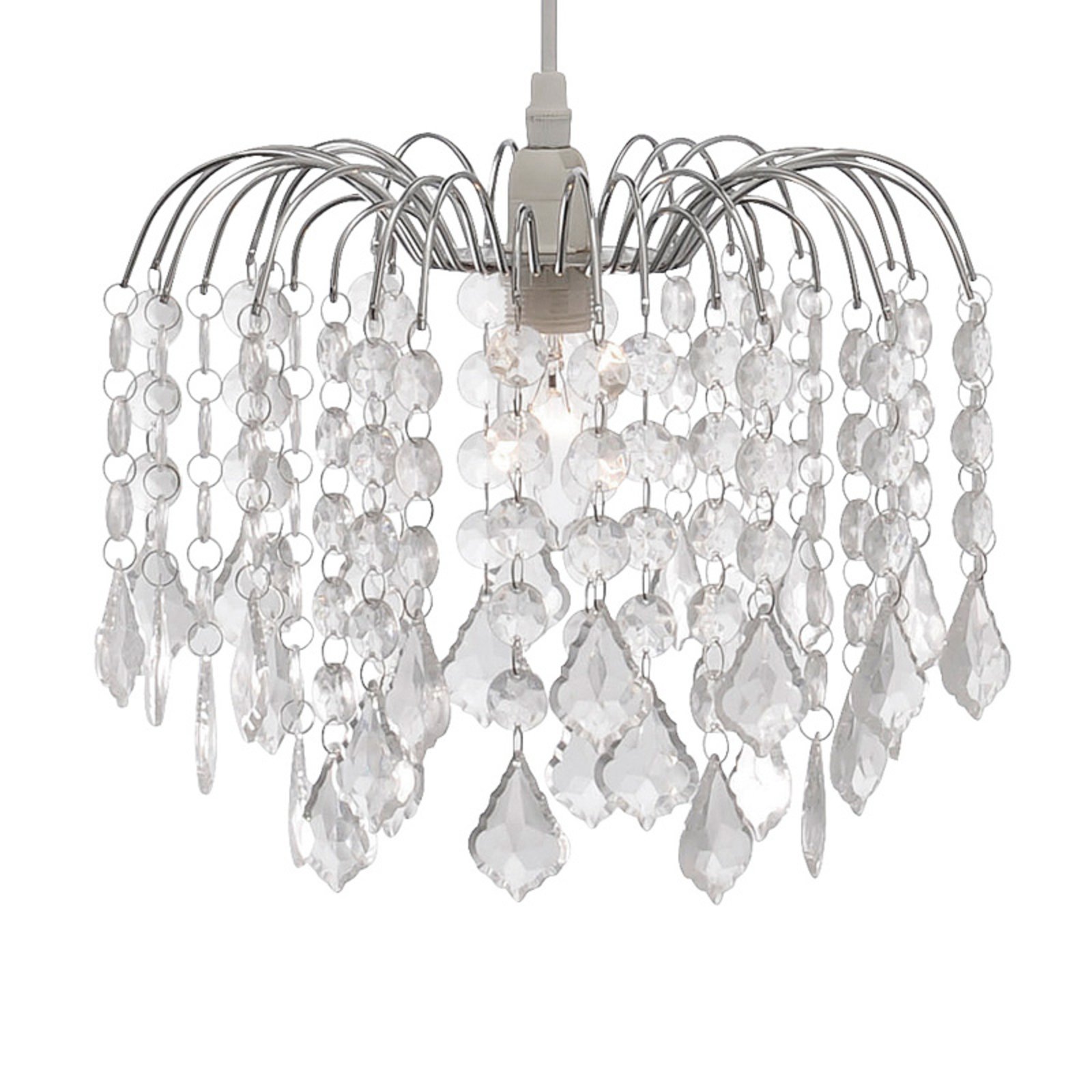 Jelly hanging light with clear decorative elements