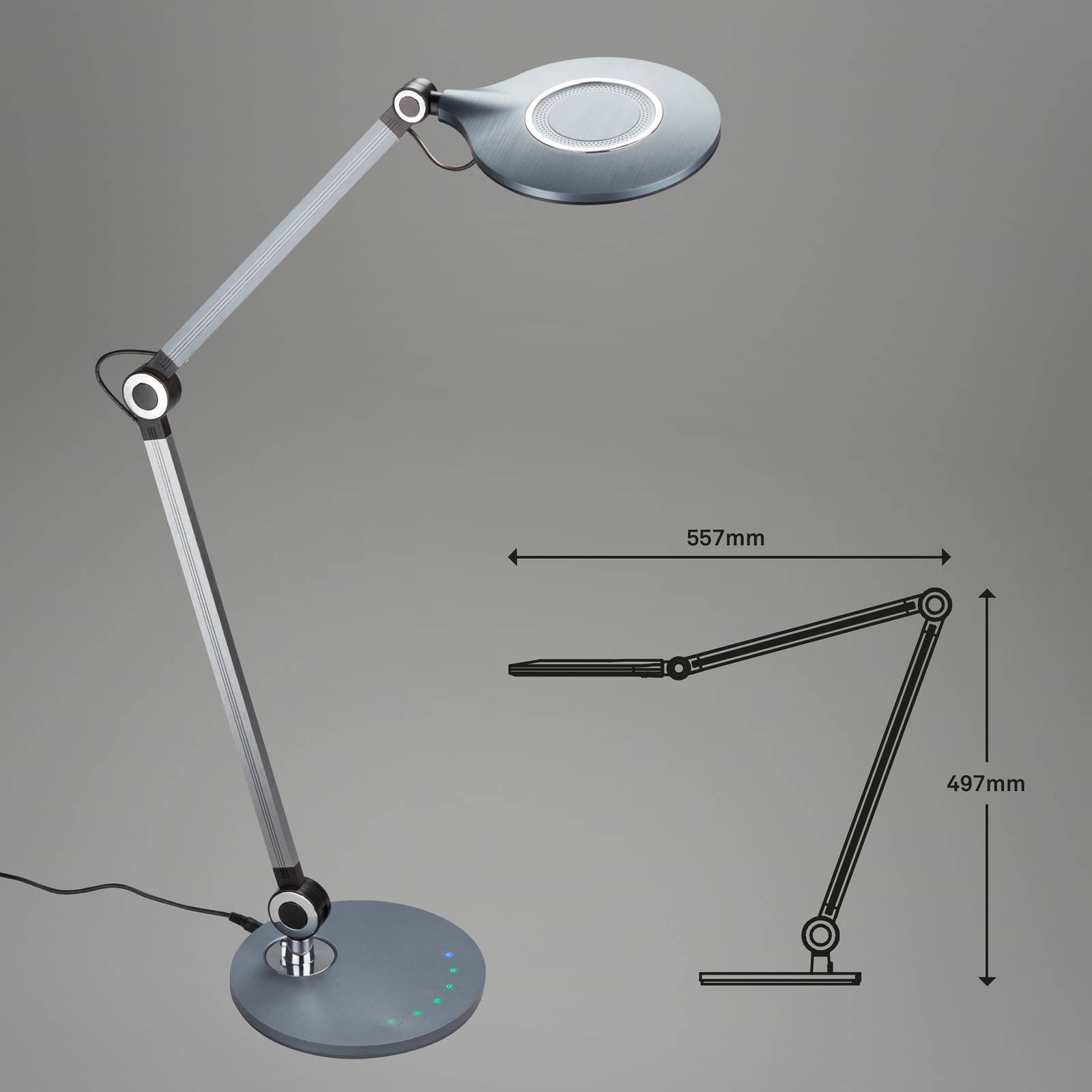 Lampa biurkowa LED Office, antracyt, CCT