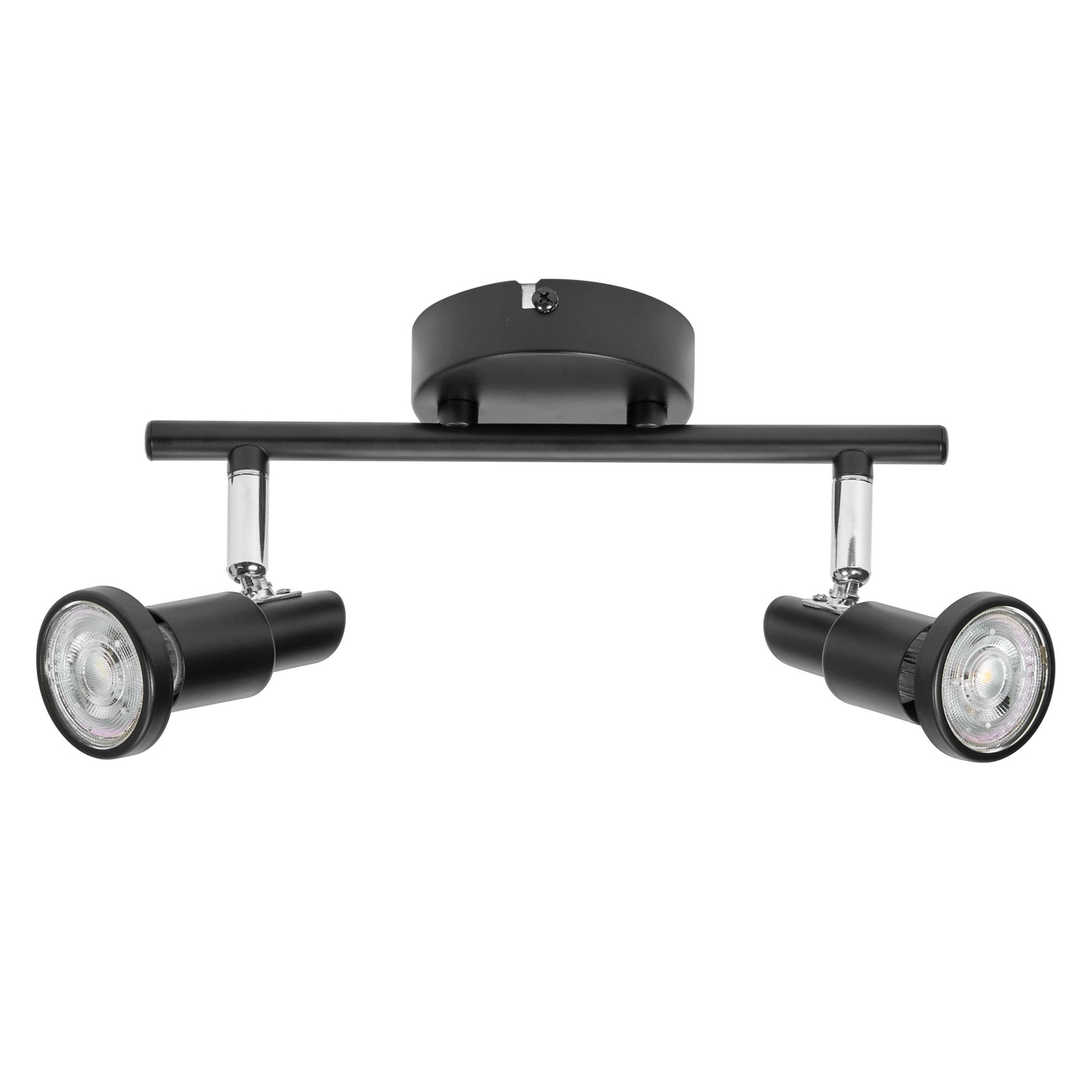 LEDVANCE Spot de plafon cu LED-uri GU10, două lumini, negru