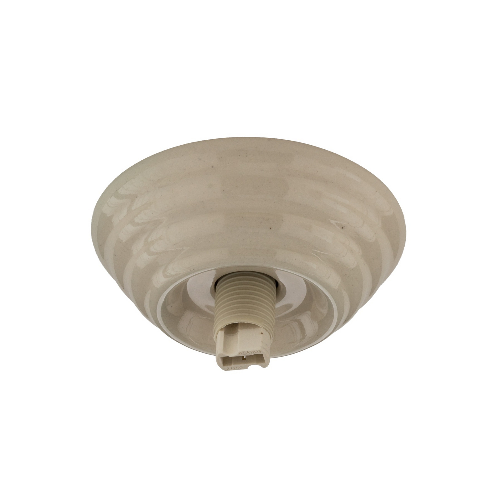 Taklampe Zori, beige/opal, Ø 16 cm, keramikk/glass, IP44 Taklampe Zori, beige/opal, Ø 16 cm, keramikk/glass, IP44