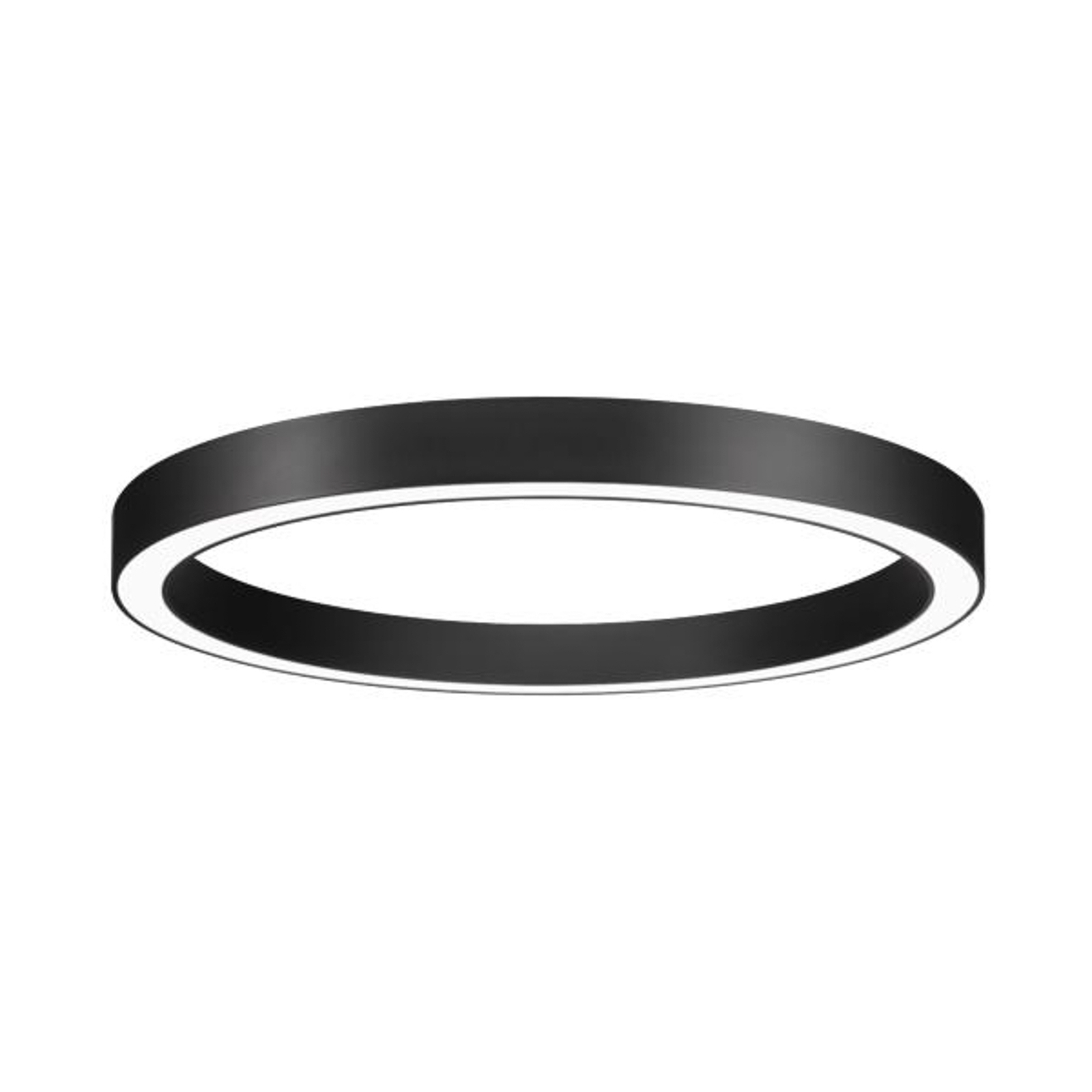 BRUMBERG Biro Circle Ring, Ø 45cm, ligar/desligar, preto, 3.000 K