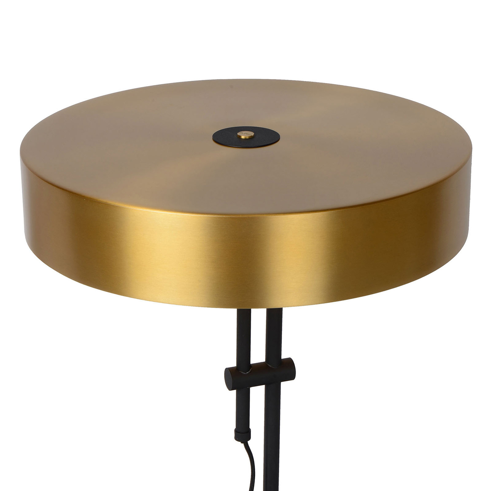 Giada table lamp with flat lampshade in gold