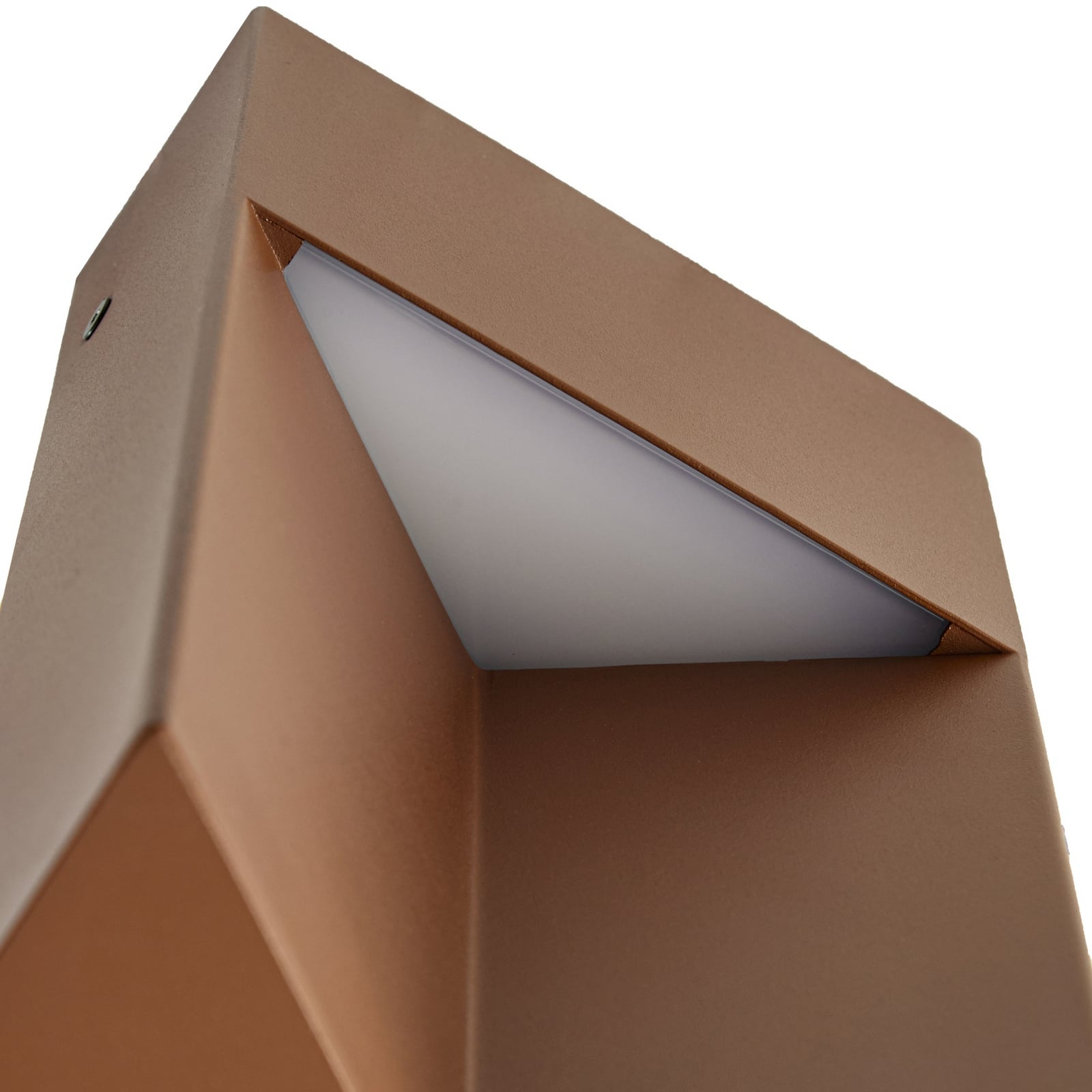 Kaholo vanjska zidna LED svjetiljka, CCT, aluminij, IP44, smeđa, četvrtasta - Kaholo vanjska zidna LED svjetiljka, CCT, aluminij, IP44, smeđa, četvrtasta -