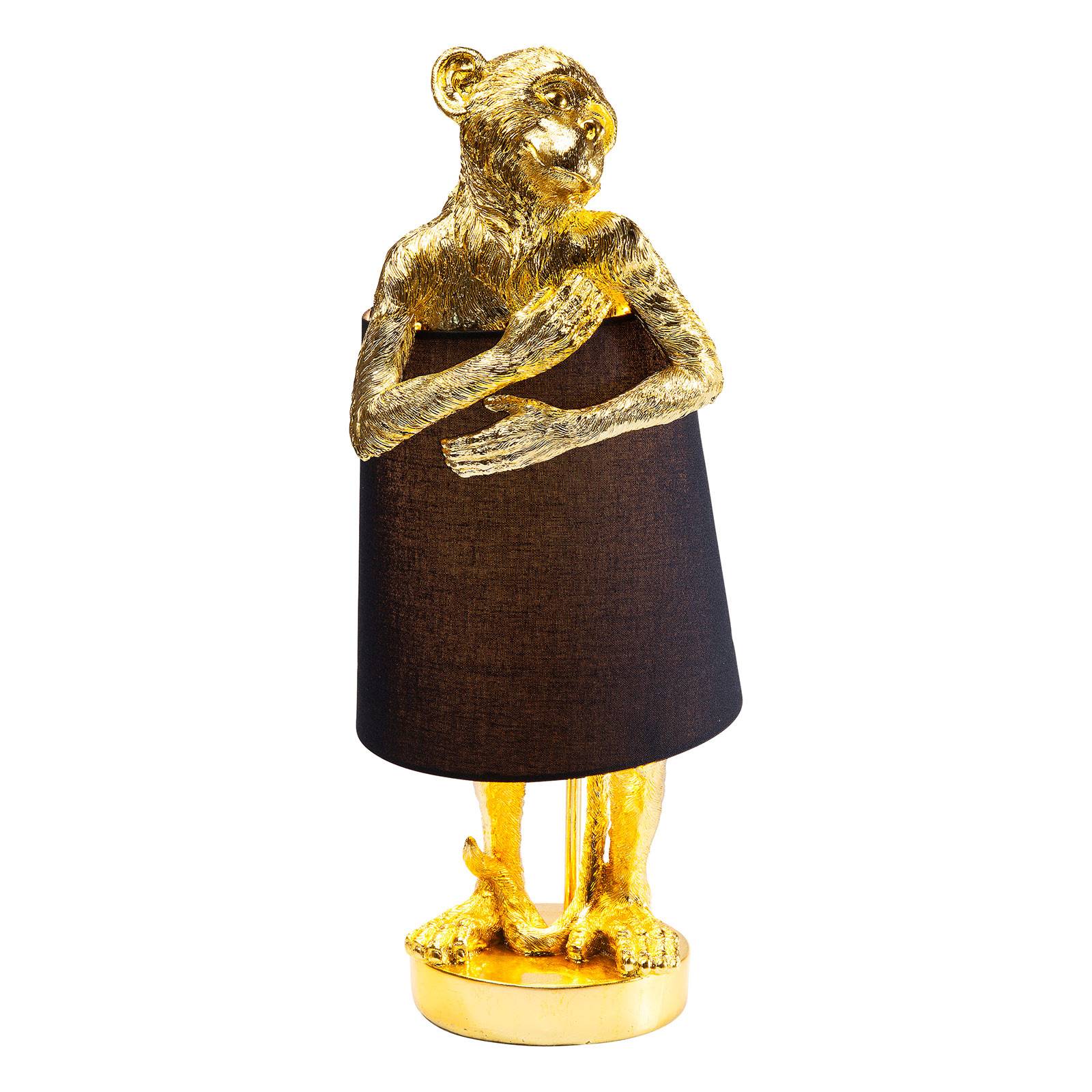 Image of KARE Animal Monkey lampe à poser noire/dorée 4025621619611