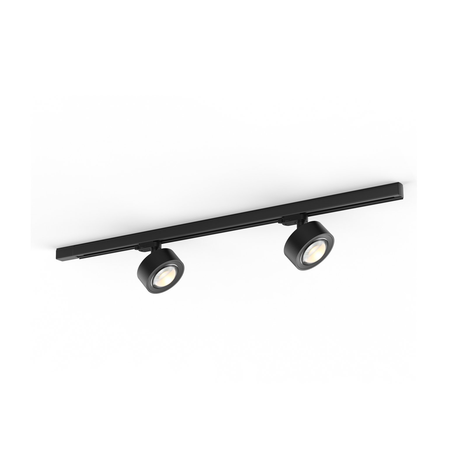 Molto Luce LED three-circuit track lighting system Mag, black, 830