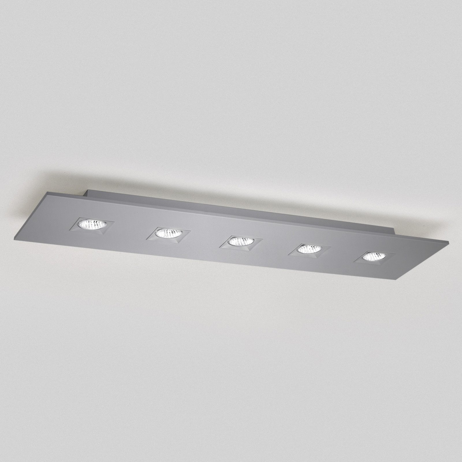 Five-bulb ceiling light Polifemo, five-bulb