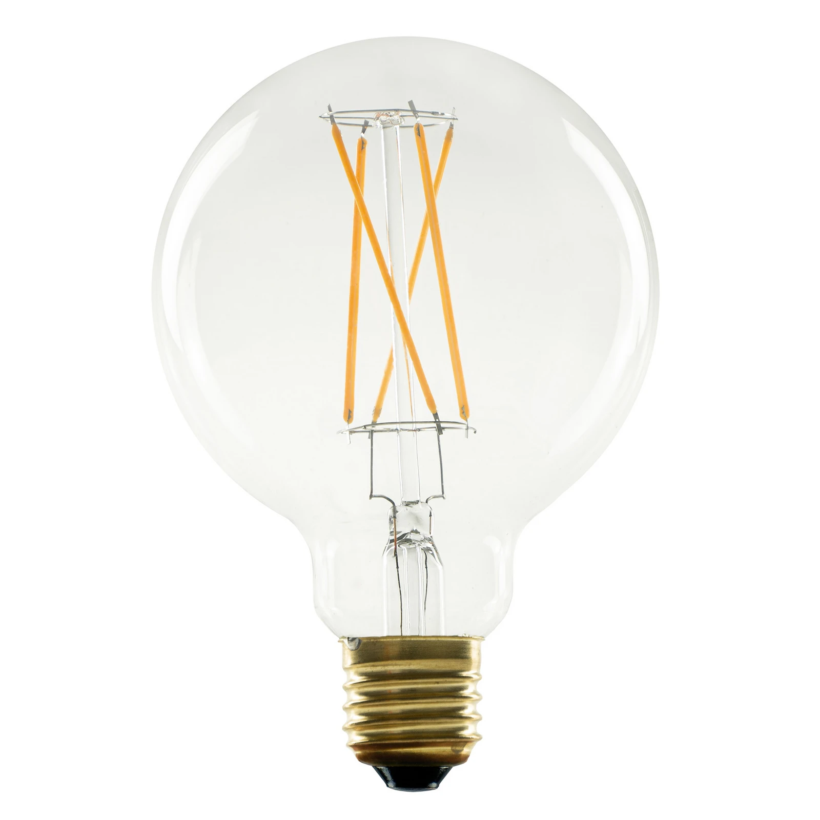 SEGULA LED globe E27 5W G95 2,200K dimmable clear