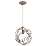 Suspension Mekik, vieil or, métal, Ø 28 cm