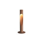 Louis Poulsen Flindt path lamp, 830 rust, 80 cm, dimmable, foot, earthing