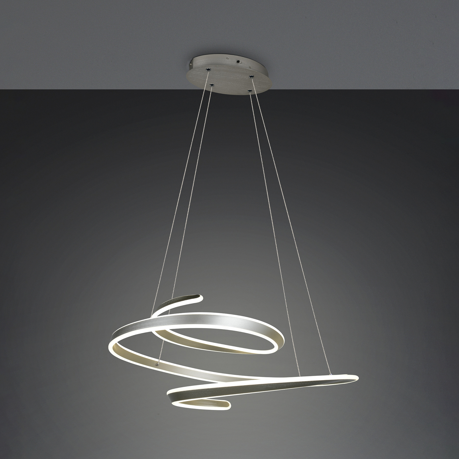 LED piekaramā lampa „Arlington“, matēts niķelis, garums 80 cm, metāls, CCT LED piekaramā lampa „Arlington“, matēts niķelis, garums 80 cm, metāls, CCT