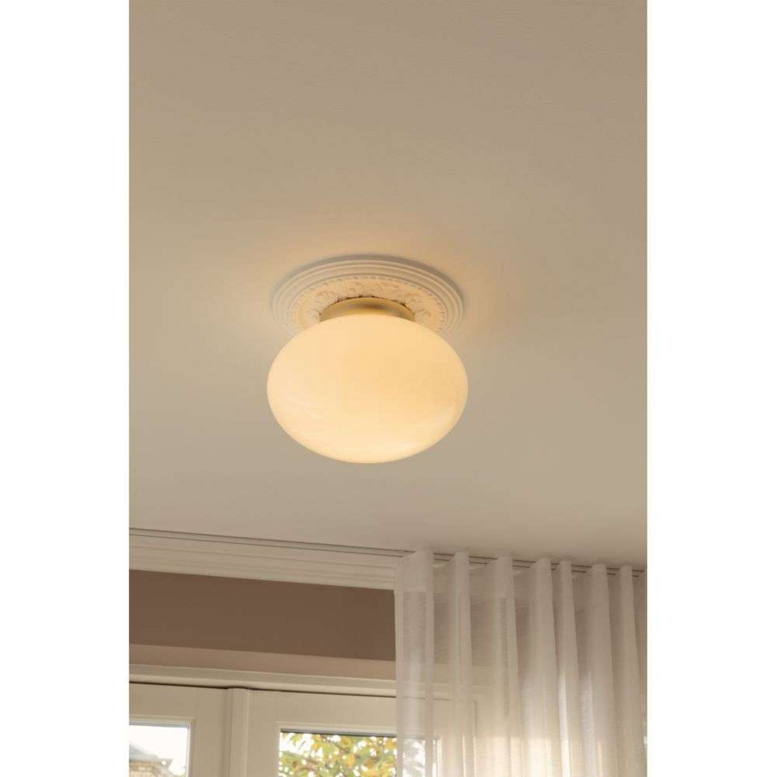 Nuura Deckenleuchte Rizzatto 301, Ø 30 cm messingfarben/opal