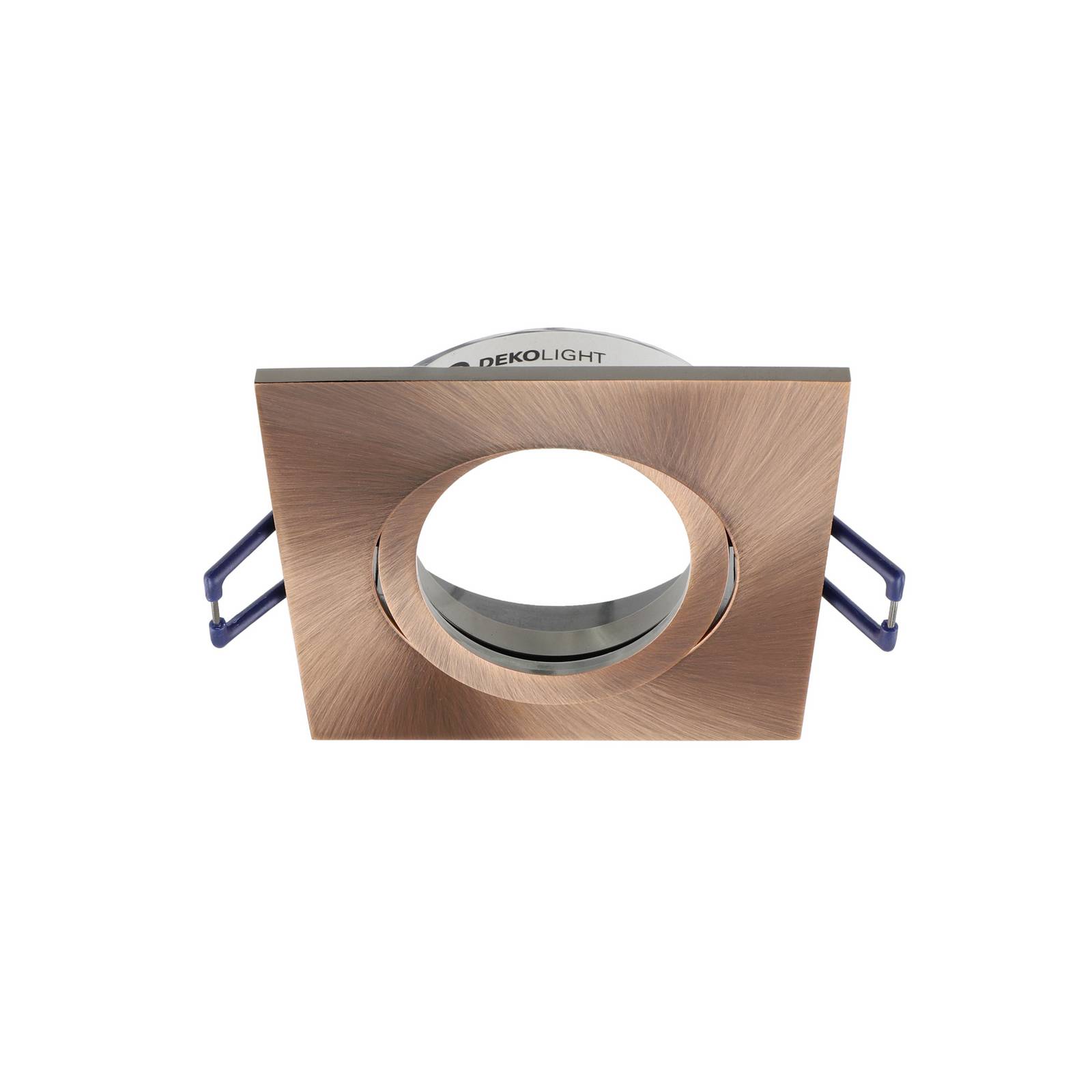Deko-Light Samsola plafond inbouwlamp, koperkleurig, 9 x 9 cm, metaal