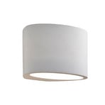 Gips-wandlamp 8721 up/down in ovale vorm