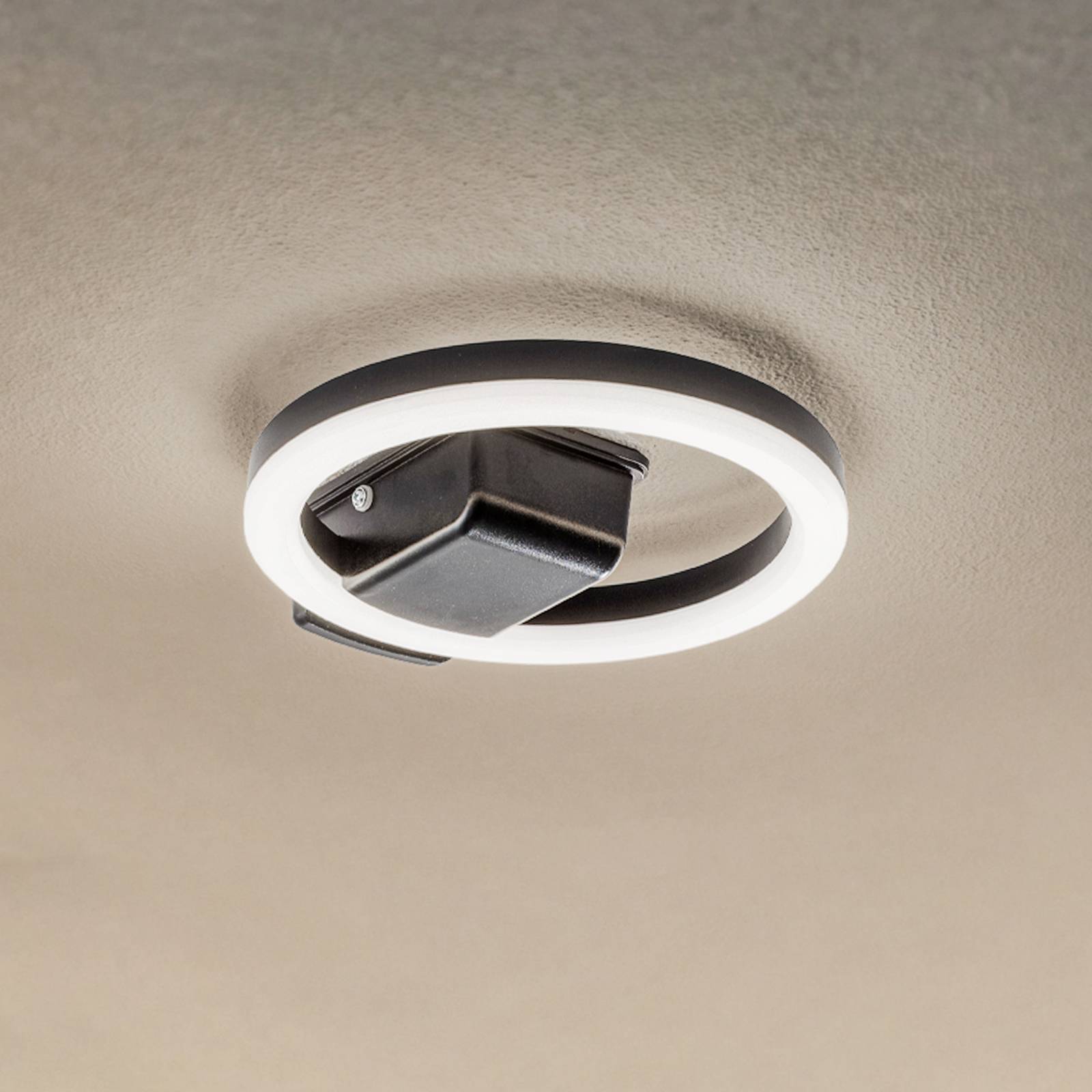 Lindby LED-Außendeckenleuchte Finian, Ø 22 cm, CCT, dimmbar günstig online kaufen