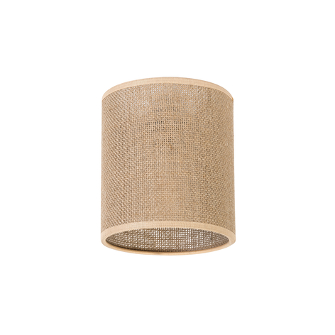 Pantalla Jute Ø 13 cm de altura 15 cm beige