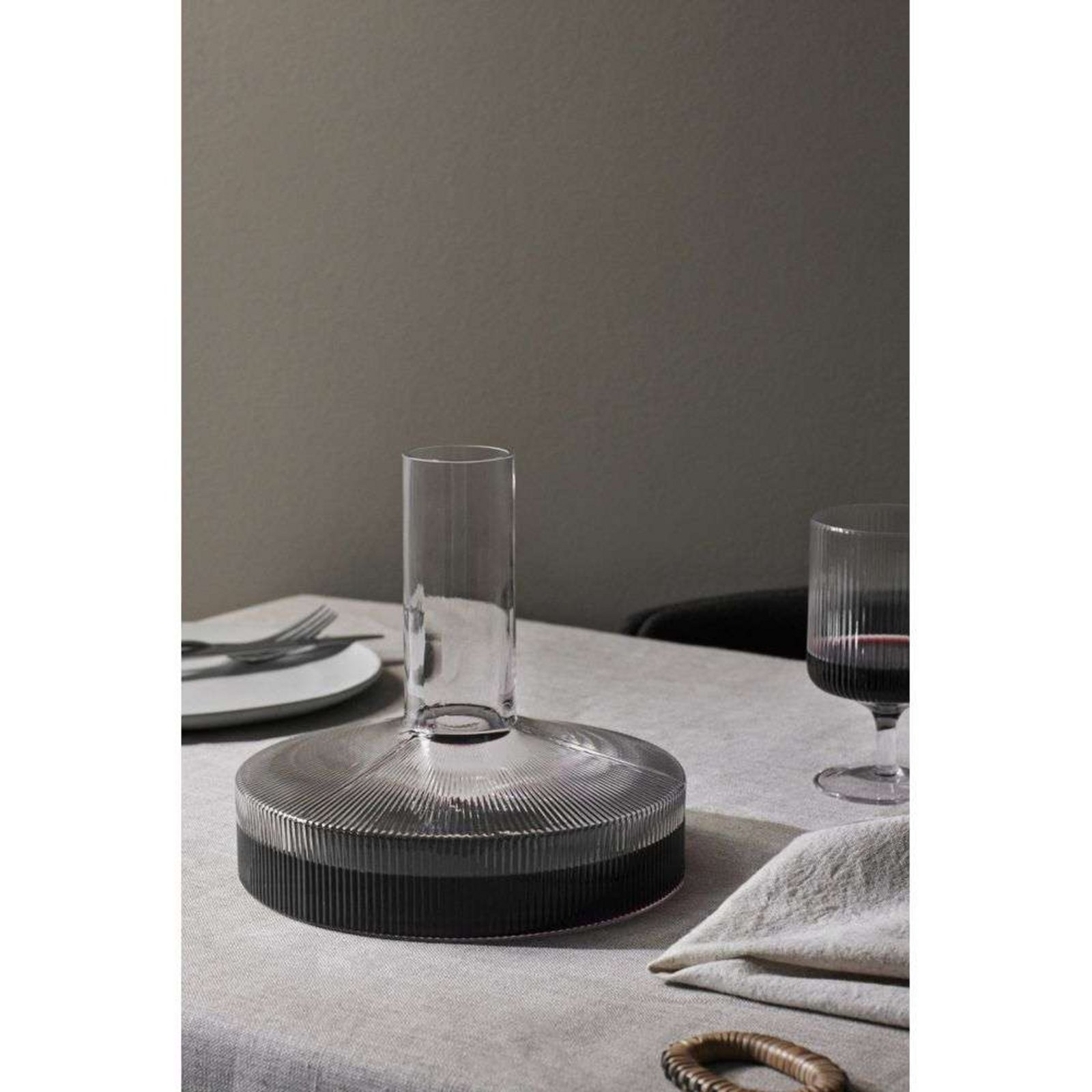 Ripple Wine Carafe Clear - Ferm Living